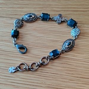 Lucky Brand silver and blue bracelet